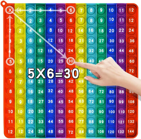 AK-SHIP Multiplication Game Table Bubble Toys, Educational Stress Relief for Teaching Operations