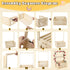 XIEJ Closet, 6 6 Wooden Baby Shower Crate Personalized Baby Gift Basket with Adjustable Handle, Include String Lights