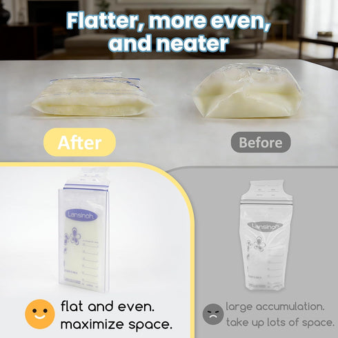 fantovo 4Pcs 4/5/6oz(Storage Individual Breast Milk Freezer Storage Organizer, Breastmilk Storage Freezer Flat Tray