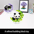 Set,Animal QISHOUTING Mini Panda Building Blocks with Flowers,Flowers Mini Building Micro Building Kits,Home Office