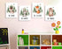 4 Set Creoate Kids Room Decor Wall Art, Pieces Cute Animal Picture with Inspirational Quotes Canvas Print Artwork