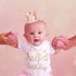 Pink Half Birthday Party Crown - 1/2 Rose Gold Birthday Hat, Happy Birthday Crown for Kids, Party Decorations