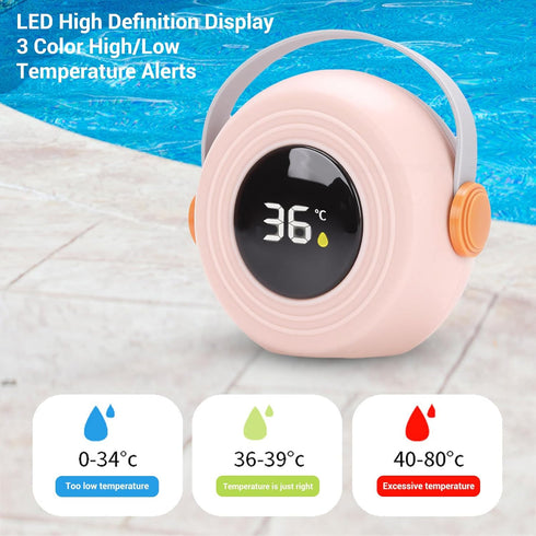 Swimming BRRNOO Baby Bath Thermometer Cute Speaker Shape LED Digital Thermometer Toy for Infant Toddler Bathtub Pool