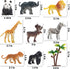 Animal Figurines Toys - 52 Pcs Small Mini Realistic Safari Zoo Plastic Animals Learning Educational Toy Set