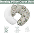 Fishing Hunting Baby Nursing Pillow Covers for Boy Girl Bass Fish Deer Paws Green Trees Nursery Pillowcase