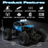 UMURSIM 1:18 2WD 48, Scale RC Truck, Remote Control Car for Kids Ages Off-Road Monster Truck Toy with LED Lights