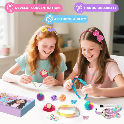 5-12 Set Ambesi DIY Headband Making Kit for Girls Ages - Arts & Crafts Gift
