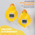 Duck Baby Bath Thermometer & Clock - Fahrenheit & Celsius Baby Bath Essentials - Soft Material Baby Products