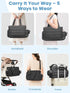 CarryWise Mommy Large Diaper Bag Tote for Women, Crossbody Bag with Waterproof Bult-in Removable Diaper Bag