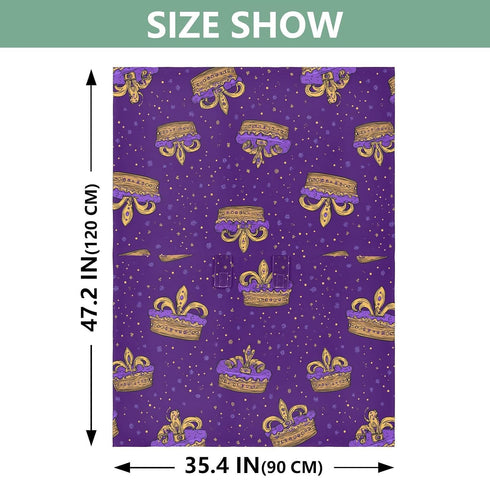 Dalzium Mardi Gras King Cake Purple Car Seat Cover Baby, Carseat Canopy Cover for Girl Boy, Breathable Baby Carrier