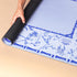 (31.5 31.5) TIASUSAN Large Blue Mahjong Mat x with Black Carrying Bag, Anti-Slip, Noise-Reducing Table Cover