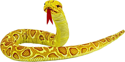 59'' Large Snake Plush Toy, Washable Realistic Cuddle Toy, Soft and Cute Children's Birthday Party Gifts