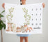 Woodland Milestone Blanket, Forest Animals Baby Growth Chart Monthly Blanket, Watch Me Grow for New Moms Baby Shower