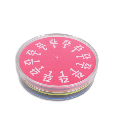edxeducation LEARNING ADVANTAGE-19035 Fraction Circles - Set of 51, Teach Fraction Equivalents & Parts to Whole