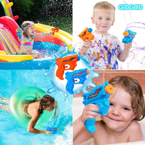 Water Gun for Kids, 2Pack Soaker Squirt Shooter Gun Toys for Pool Party Beach Fun for Boys & Girls