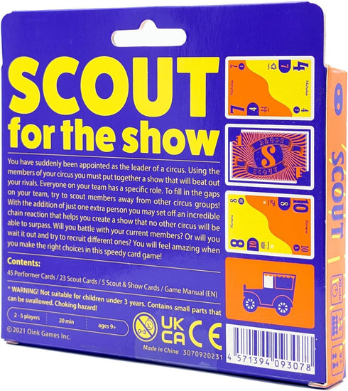 9+ Oink Games Scout Tuckbox Version- Easy-to-Learn Japanese Strategy Card Game | Game of The Year Nominee | Ages