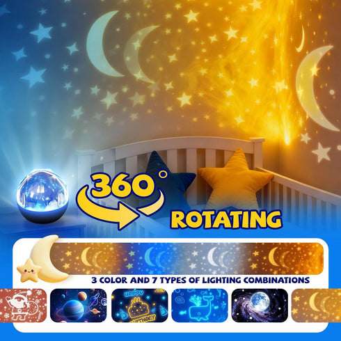 TOURACE Solar System Projector, Star Night Light for Kids, Planet Toys, Space Light, Universe Projectr, Space Lamp