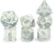 Gate Keeper Games and Dice: Holographic Dice - Unicorn 7pc Set, Transparent Holographic Glitter Swirl
