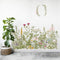 Flower Clusters Wall Decals, Removable DIY Peel and Stick Art Murals for Kids Room and Home Decoration