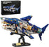 BNG Mechanical Shark Building Sets for Adult,Ocean Animal Building Block with Display Stand