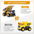 BRRRRT 1/64 Toy,8-Channel 3+ RC Dump Truck,Full Proportion Mini Dump Truck Remote Control Toy with Metal Bed & Light
