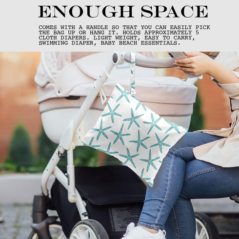 zcyxuuw Wet Dry Bag for Swimsuit, Travel, Beach, Pool, Diapers, Dirty Yoga Gym Clothes, Makeup, Waterproof Reusable