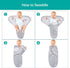 0-3 4 Pack Biloban Baby Swaddles Months for Boy & Girl, Cotton Swaddle Blanket, Newborn Essentials, Lovely Grey Print