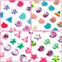 240PCS Sticker Earrings for Little Girls - 3D Gems Self-Adhesive Glitter Craft Crystal Stickers