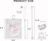 aimpiwt 10 Pack Set Clear Doll Clothes Storage Bags with Hanging Rod & Hooks, Compatible with Labubu Clothes - PVC