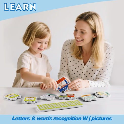32 3 4 5 6 iPlay, iLearn Bath Toy Organizer W/Foam Letters, Toddler Bathtub Toy W/Storage Net, Floating Alphabet Train