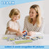 32 3 4 5 6 iPlay, iLearn Bath Toy Organizer W/Foam Letters, Toddler Bathtub Toy W/Storage Net, Floating Alphabet Train