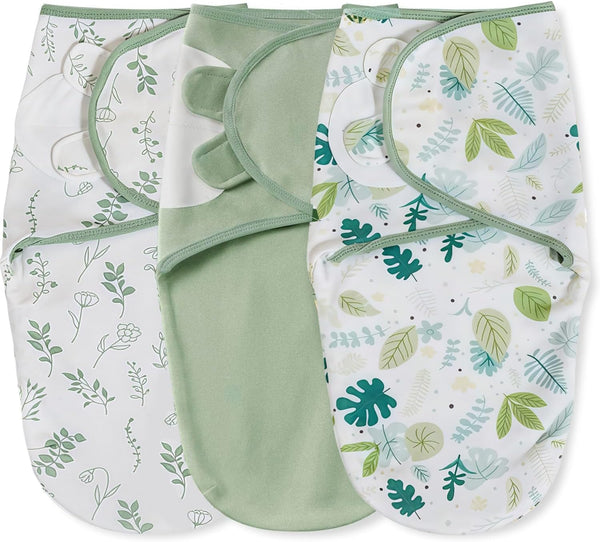 SEVDO 3-Pack Organic Baby Swaddle Sleep Sacks,Nursery Swaddling Blankets,Swaddles for Newborns Infant 0-3