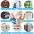 Fursafe&Q Cabinet Locks Baby Proofing, Child Safety Strap Locks Adhesive Black - Child Proof Fridge Lock Drawer Door