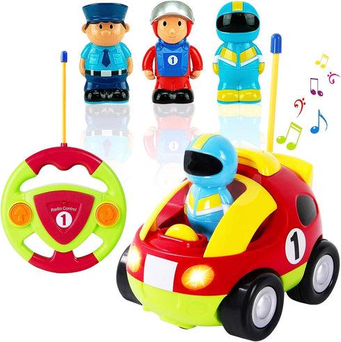 Liberty Imports My First Cartoon RC Race Car Remote Control Toy for Toddlers