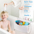 2 Saddle Shape Bath Toy Organizer, Compartments Wide Opening Mesh Bath Tub Toy Storage for Easy Access to Toys, Side