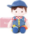 LeyaDoll Soft Bady Educational Soft Baby Doll(16''), Learning Sensory Doll for Toddlers,