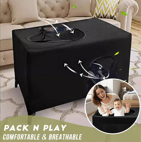 40"30" Blackout Crib Canopy Cover Travel Netting Tent Stretchy Breathable Stretch Up to for Indoor and Outdoor