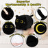 16'' Black Cat Plush Pillows, Cute Plush Cat Stuffed Animals, Birthday Gift for Kids Girls