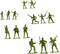 Fun Central Green Army Men Toy Soldier Action Figures, Bulk Pack of 144 Assorted Poses
