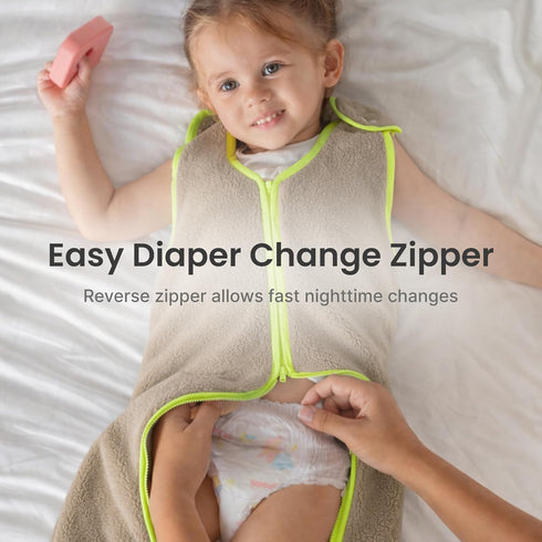 1.2 18-36 Baby Deedee Sleep Nest Fleece - Baby Sleep Sack TOG Months, Comfort Sleeping Bag with Soft Polar Fleece