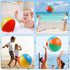 20 Inch Beach Balls, 2 Pack Rainbow Color Pool Toys, Inflatable Balls for Swimming Pool, Beach Toys for Summer Parties