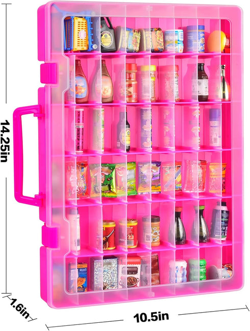 5 1-4 FULLCASE Case Compatible with Surprise for Mini Brands Toys Series Mystery Capsule Storage, for Mini Mart