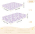 miaozhen 1 Pack 52x28 Cotton Baby Crib Sheets Comfy Breathable Slow Style Strawberry Lavender Crib Mattress Sheet