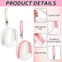 Hlimior 2 Pack Clear Holder Case with Checkered Strap for Pacifier Portable Storage Case for Diaper Bag Essentials
