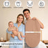 Baby Changing Pad, Waterproof Vegan Leather Wipeable Diaper Changing Pad with Safety Strap Non-Slip Changing Mat