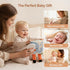 0-12 Tummy Montessori Soft Baby Book - Sensory Book for Babies Months with Crinkle Paper, Touch & Feel Textures, Baby