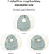Konssy 6 Pack Muslin Baby Bibs - 100% Cotton Absorbent Bandana Bibs for Boys Girls Drooling and Teething