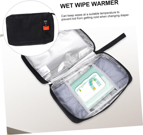 Portable USB Wet Tissue Heater Adjustable Temperature Wipe Warmer for Babies Multi-Functional Wipes Dispenser for Home
