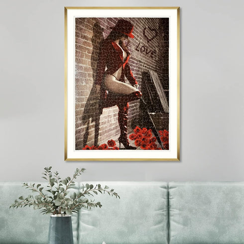 Puzzle Jigsaw 1000 Pieces - Sexy Red Woman, Challenging Adult DIY Wooden Toy Gift