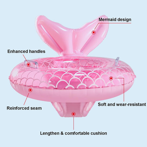 Baby Pool Float, Infant Swim Float, Toddler Pool Float, Mermaid Baby Swimming Float, Inflatable Pool Toys, 2024